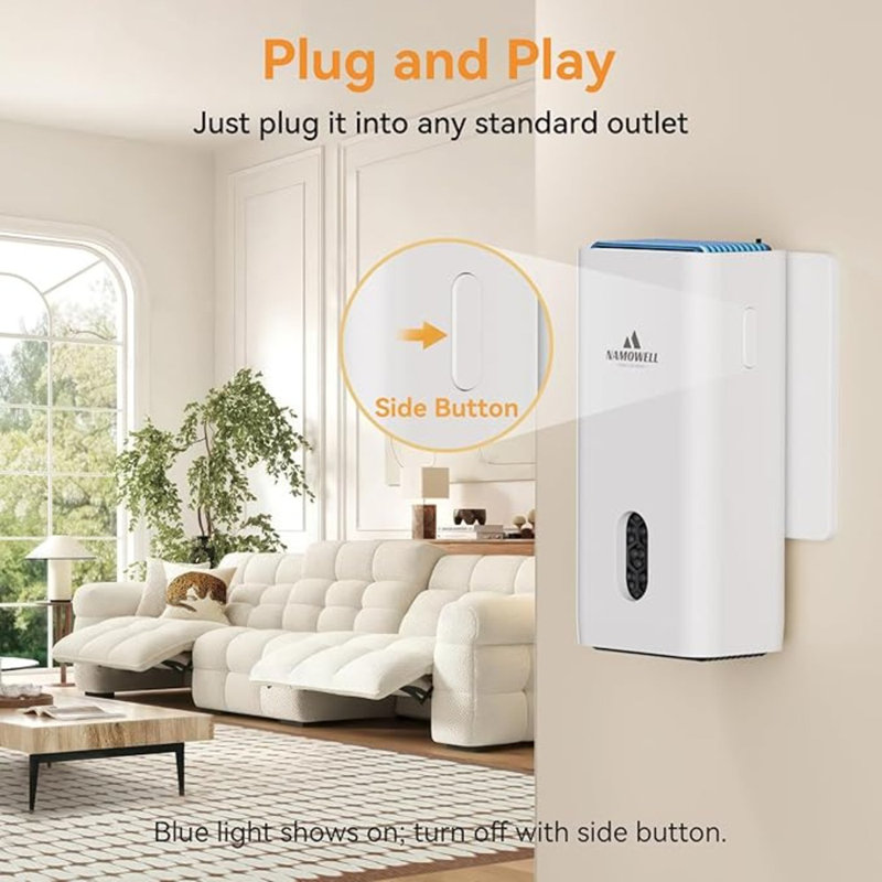 Invenitiah Air Purifier Plug In 1 Pack Air Ionizers For Home Negative Ion Generator For Rooms With Odor And Smoke Usually Used In Bedrooms Pet Rooms Toilets Garages Small Rooms Wayfair